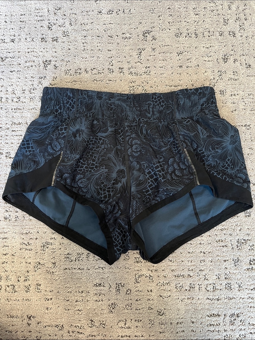 Lululemon Blue Floral Shorts
